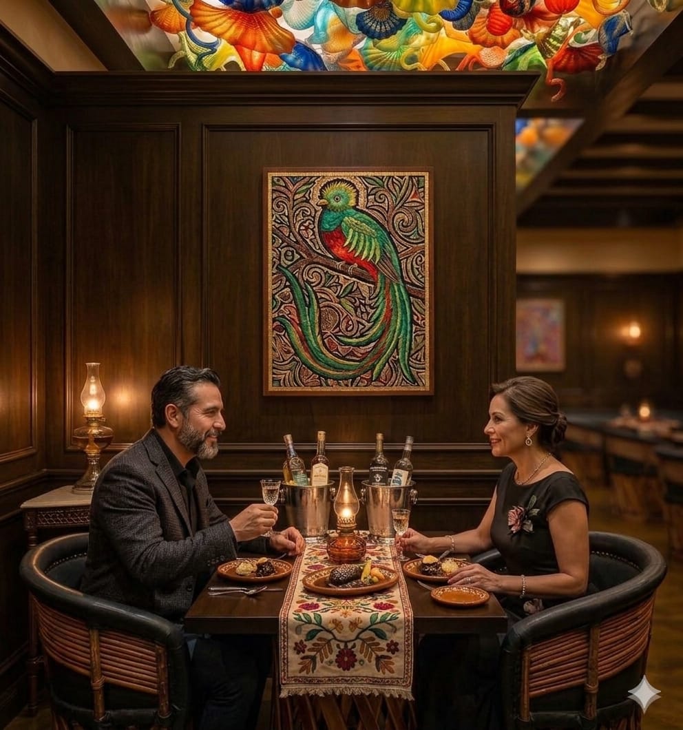 Mesa elegante en restaurante